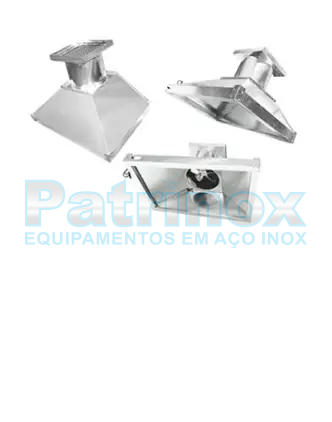 Coifa de chapas galvanizadas com filtro| Patrinox