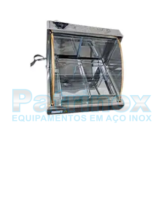 Estufa para salgados Vidro curvo dupla | Patrinox