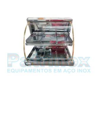 Estufa para salgados Vidro curvo dupla | Patrinox