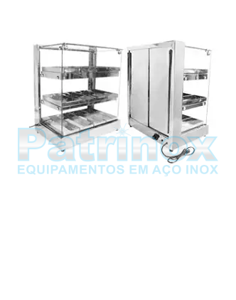 Estufa para salgados tripla 3 andares | Patrinox