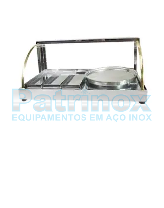 Estufa para salgados vidro curvo em linha | Patrinox