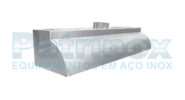 Coifa de chapa galvanizada para cozinha industrial | Patrinox
