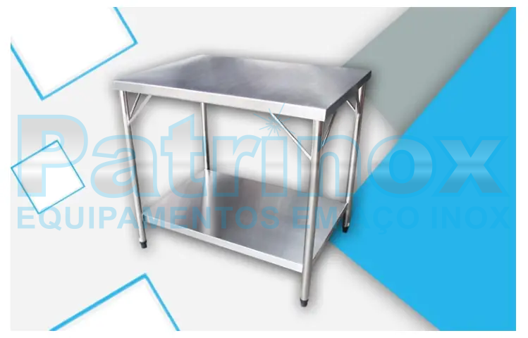 Mesas em aço 304 escovado sob medida | Patrinox