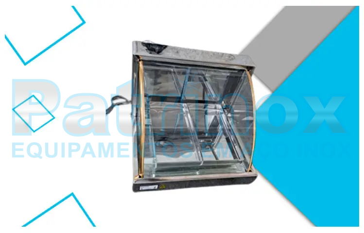  Estufa dupla em aço inox para salgados | Patrinox