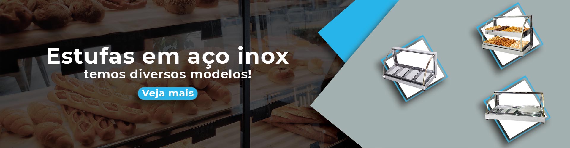 Estufas em aço inox para salgados | Patrinox