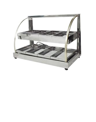 Estufa para salgados Vidro curvo dupla | Patrinox