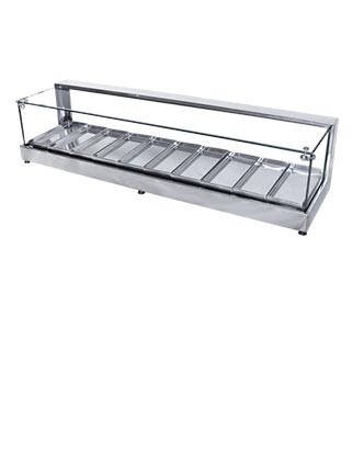 Estufa para salgados Vidro reto de 8mm | Patrinox